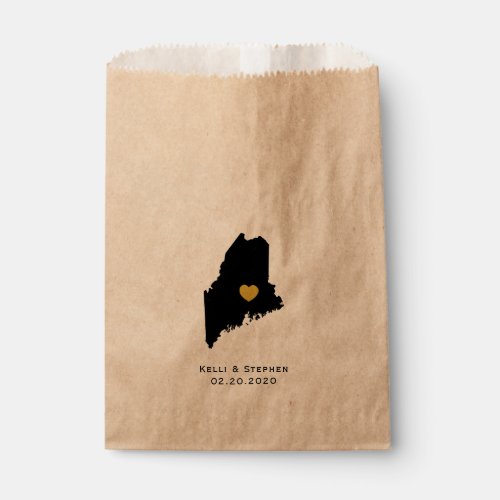 Maine Wedding Favor Treat Sacks Gift Bags