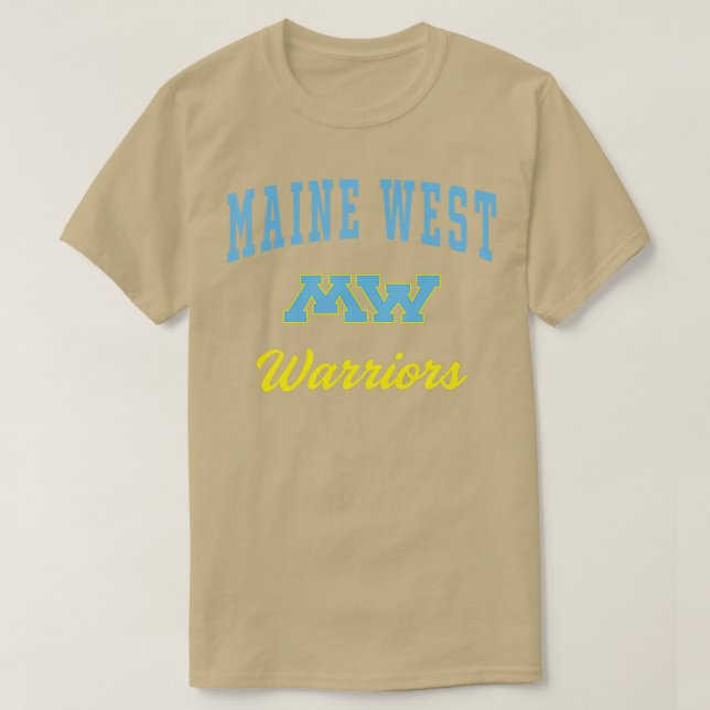 Maine West High School Warriors T-Shirt (Design Front)