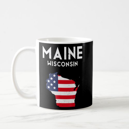 Maine Wisconsin USA State America Travel Wisconsin Coffee Mug