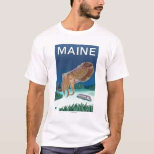 MaineCuttlefish Scene T-Shirt