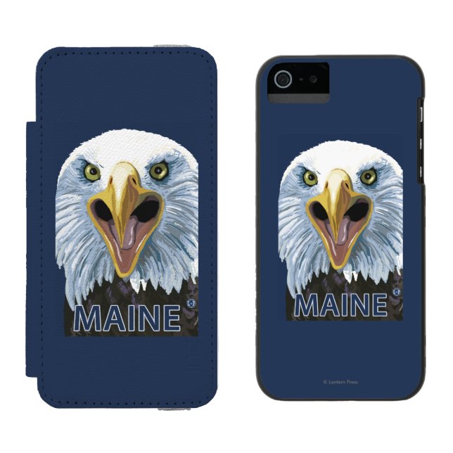 MaineEagle Up Close Incipio iPhone Wallet Case (Side by Side)