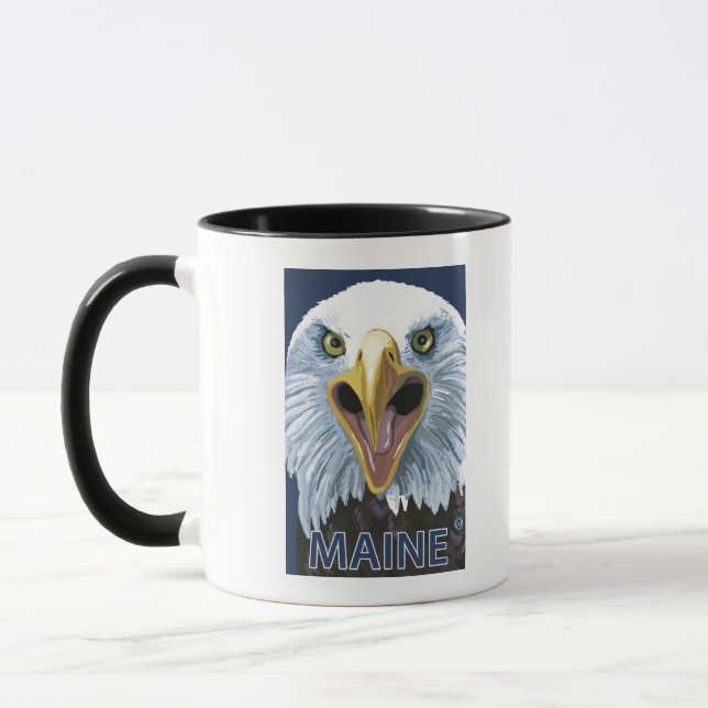 MaineEagle Up Close Mug (Left)