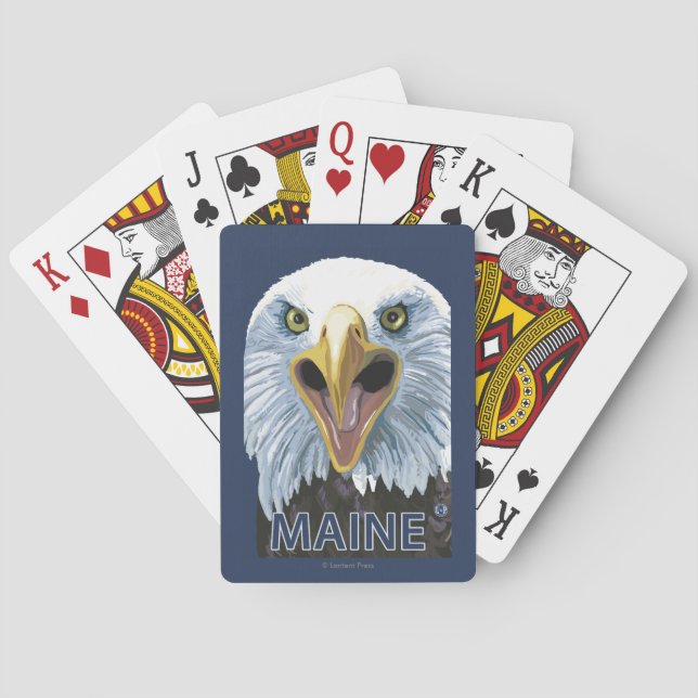 MaineEagle Up Close Poker Cards (Back)