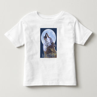 MaineHowling Wolf Toddler T-shirt