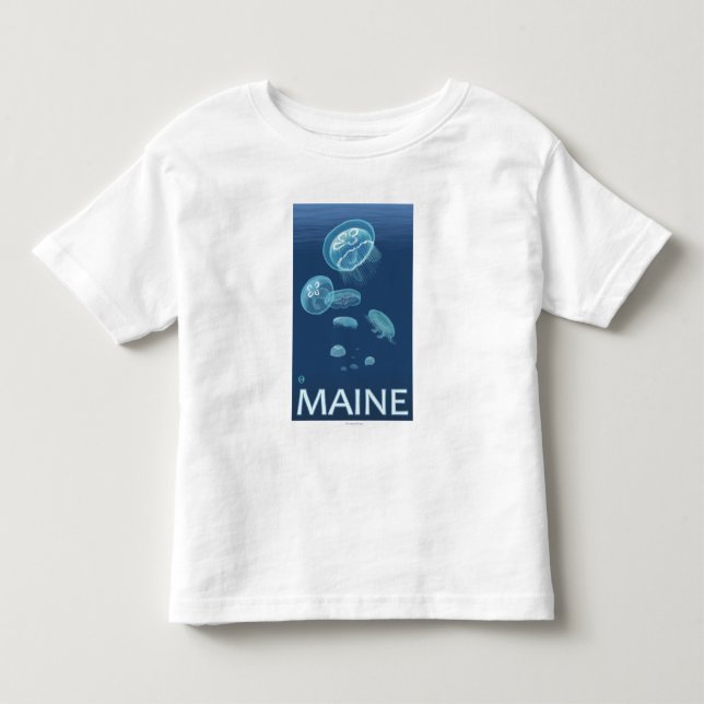 MaineJellyfish Scene Toddler T-shirt (Front)