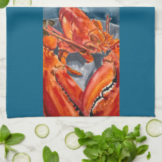 Mainely Nautical: Coastal Red Lobster Kitchen Towel