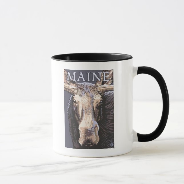 MaineMoose Up Close Mug (Right)
