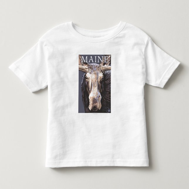 MaineMoose Up Close Toddler T-shirt (Front)