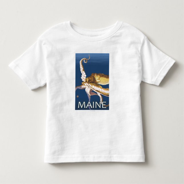 MaineOctopus Scene Toddler T-shirt (Front)