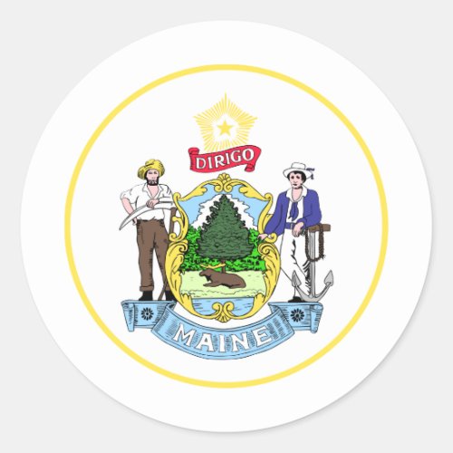 Mainer Seal Seal of Maine Sticker