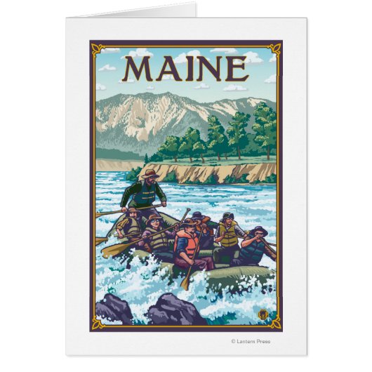 MaineRiver Rafting Scene Cards (Front)