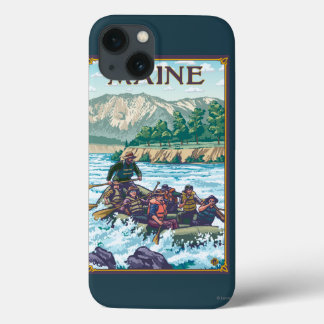 MaineRiver Rafting Scene iPhone 13 Case