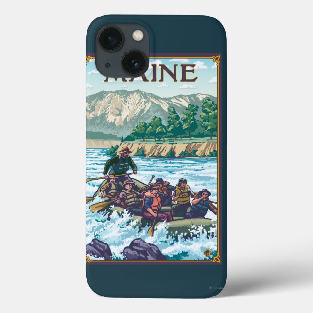 MaineRiver Rafting Scene Case-Mate iPhone Case (Back)