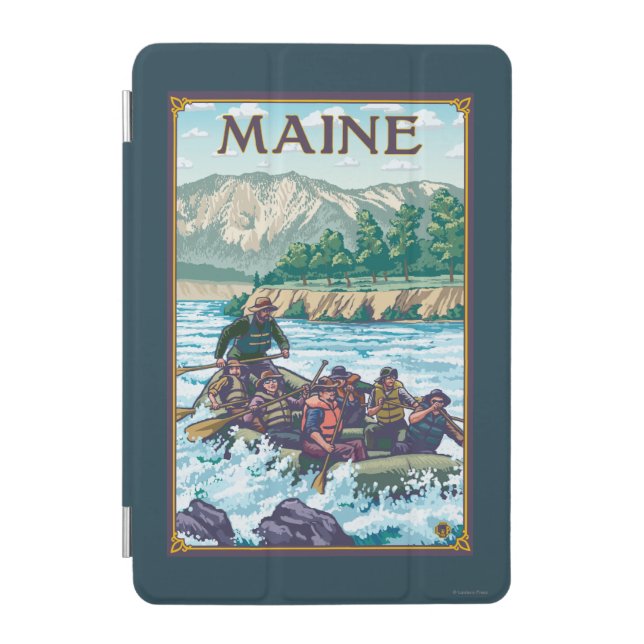 MaineRiver Rafting Scene iPad Mini Cover (Front)