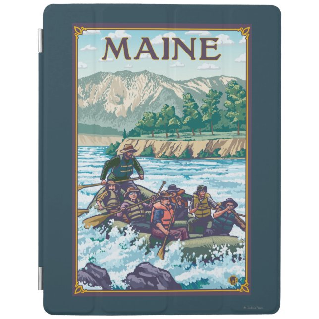 MaineRiver Rafting Scene iPad Smart Cover (Front)