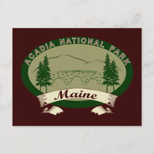 Maine's Acadia National Park Postcard