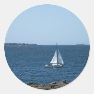 Maine's Coastal Landscape Classic Round Sticker