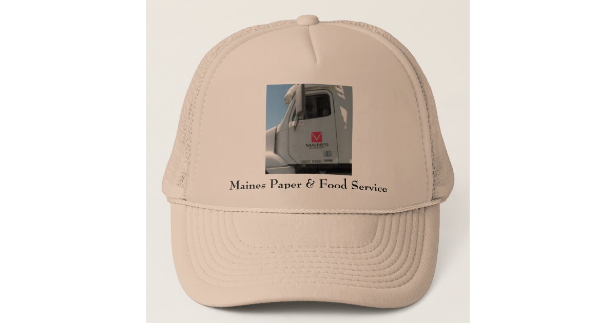 Maines Paper & Food Service Trucker Hat Zazzle
