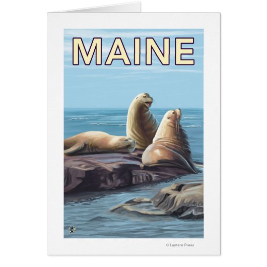 MaineSea Lions Scene Cards (Front)