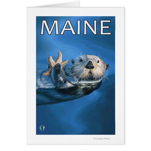 MaineSea Otter Scene Cards (Front)