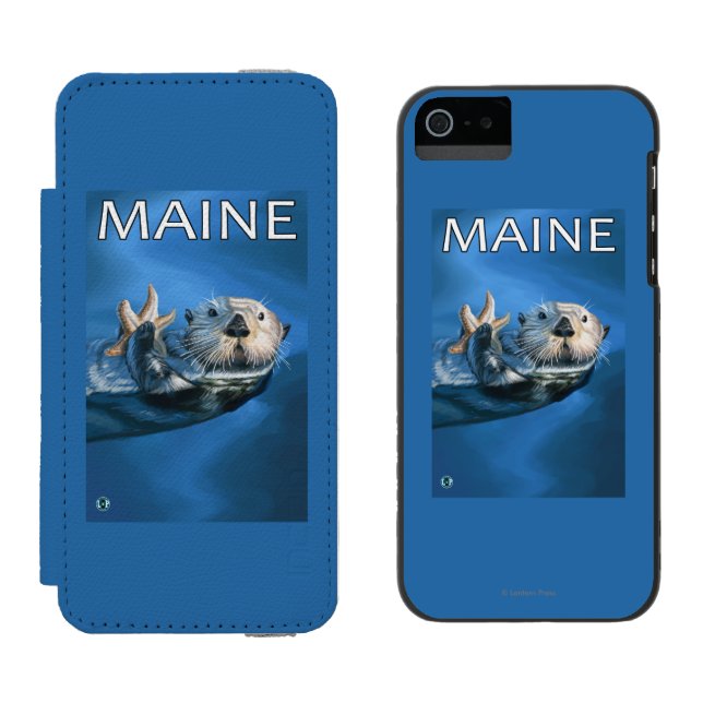 MaineSea Otter Scene Incipio iPhone Wallet Case (Side by Side)