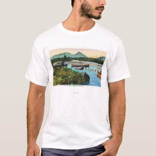 MaineSourdnahunk Valley Lily Pad Pond Scene T-Shirt