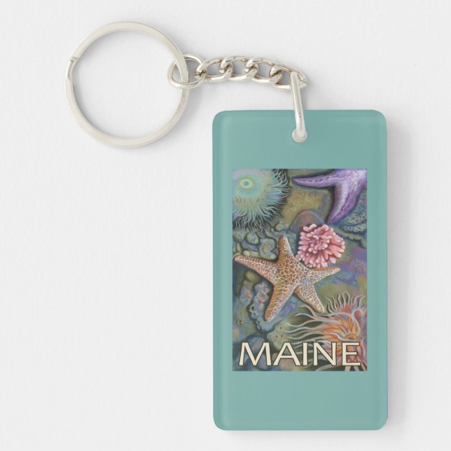 MaineTidepool Scene Keychain (Front)
