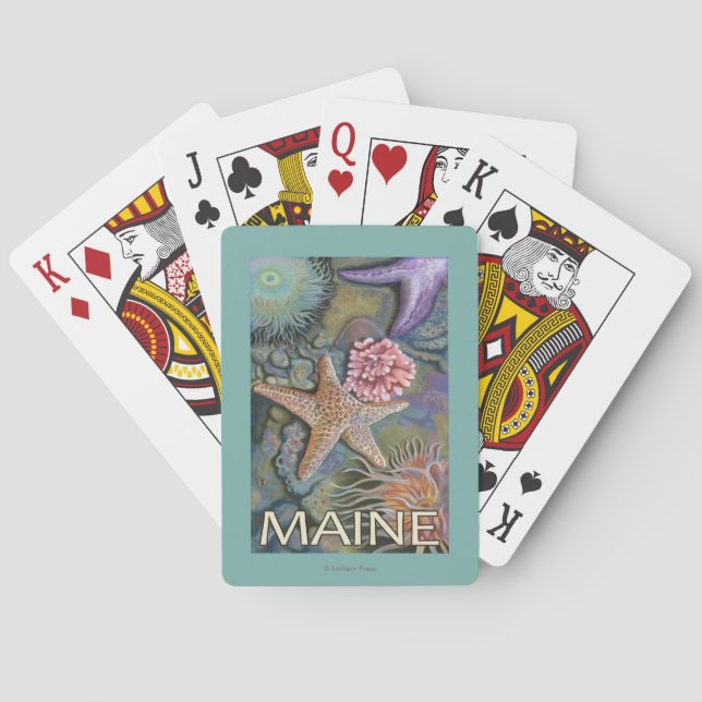 MaineTidepool Scene Poker Cards (Back)