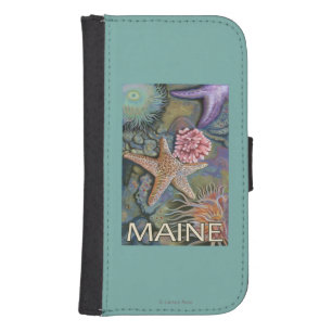 MaineTidepool Scene Samsung S4 Wallet Case