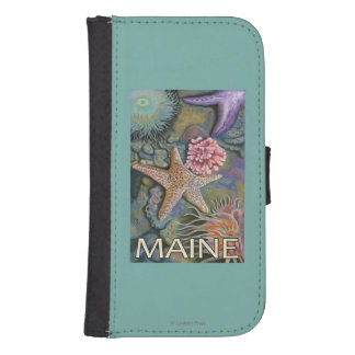 MaineTidepool Scene Samsung S4 Wallet Case
