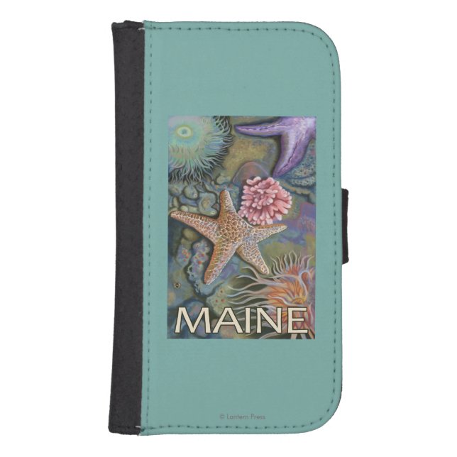 MaineTidepool Scene Samsung Galaxy Wallet Case (Front)