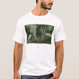 MaineView of a Campground in the Maine Woods T-Shirt