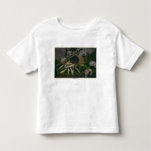 MaineView of a Nice Catch of Maine Lake Trout Toddler T-shirt