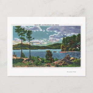 MaineView of Squaw Mountain and Moosehead Lake Postcard