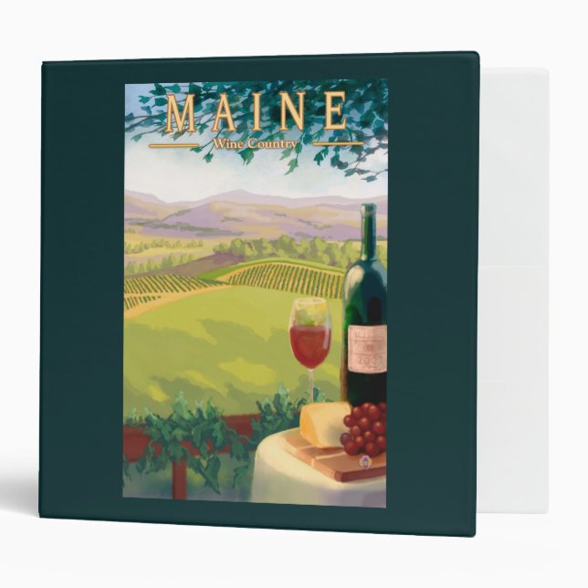 MaineWine Country Scene Binder (Front/Inside)