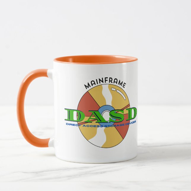Mainframe Direct access storage devices (DASD) Mug (Left)