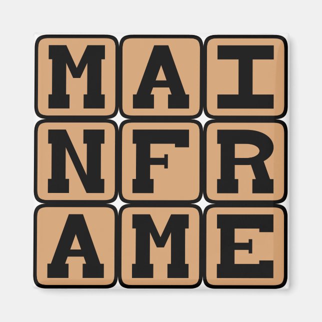 Mainframe, Large Computer Magnet (Front)