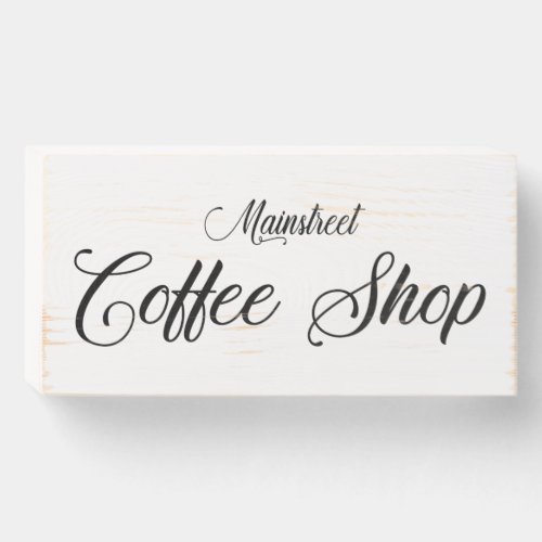 Mainstreet Coffee Wooden Sign