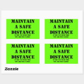 Maintain a safe distance Sticker | Zazzle