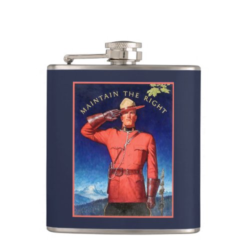 Maintain The Right Canada Day Flask