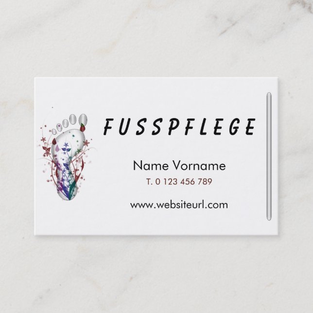 maintenance business card (Front)