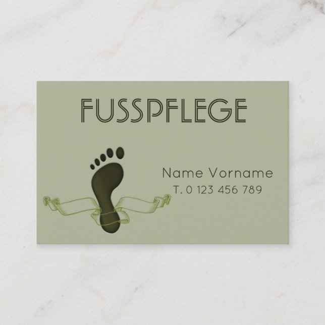 maintenance business card (Front)