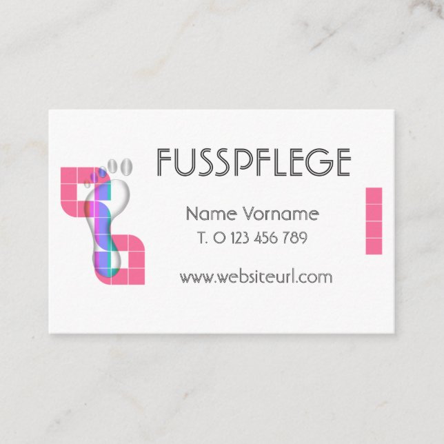 maintenance business card (Front)