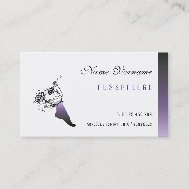 maintenance business card (Front)