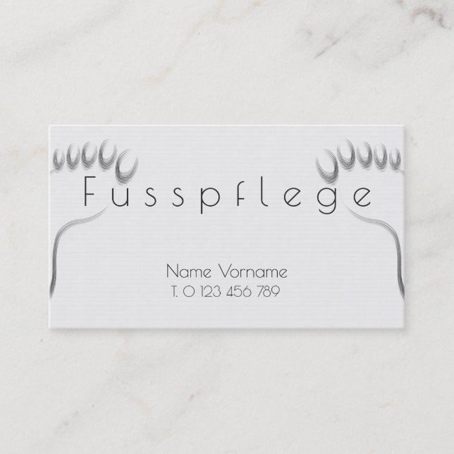 maintenance business card (Front)