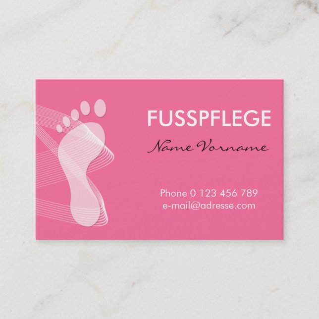 maintenance business card (Front)