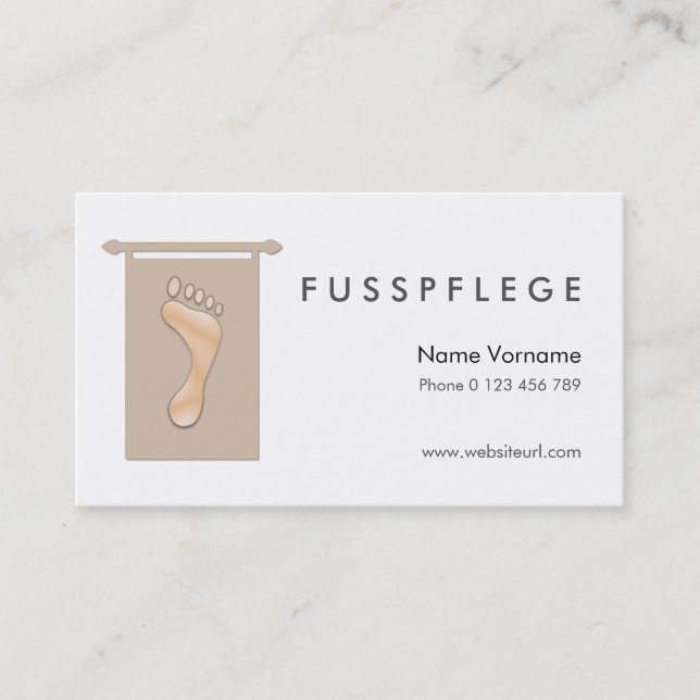 maintenance business card (Front)