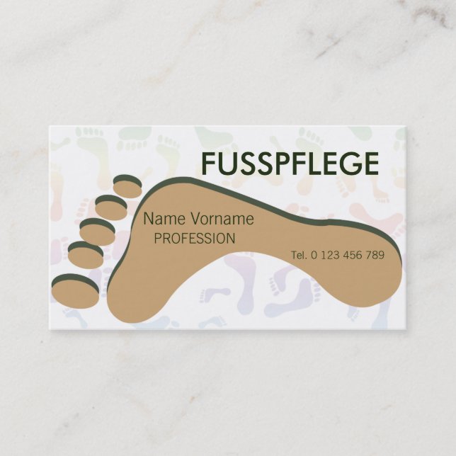 maintenance business card (Front)
