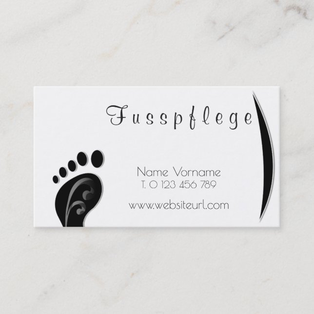 maintenance business card (Front)