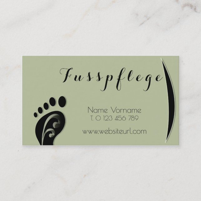 maintenance business card (Front)